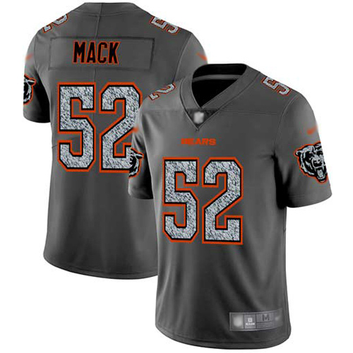 Chicago Bears Limited Gray Men Khalil Mack Jersey NFL Football 52 Static Fashion
